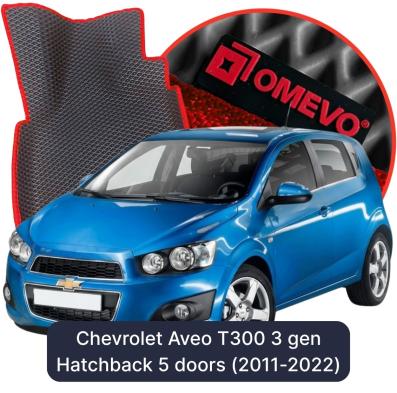 OMEVO EVA car mats for Chevrolet Aveo T300 3 gen Hatchback 5 doors (2011-2022)