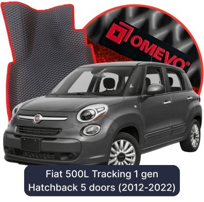 OMEVO EVA car mats for Fiat 500L Tracking 1 gen Hatchback 5 doors (2012-2022)