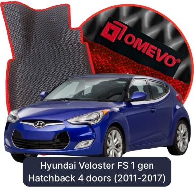 OMEVO EVA car mats for Hyundai Veloster FS 1 gen Hatchback 4 doors (2011-2017)
