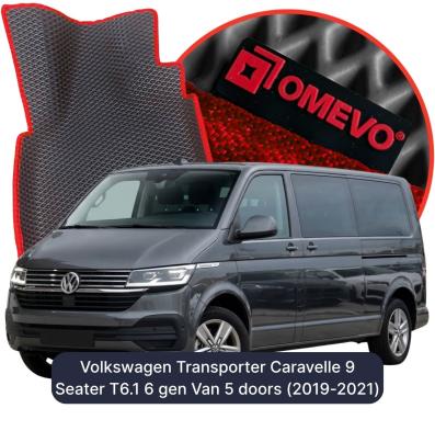 OMEVO EVA car mats for Volkswagen Transporter Caravelle 9-seater T6.1 6 gen Van (2015-2024)