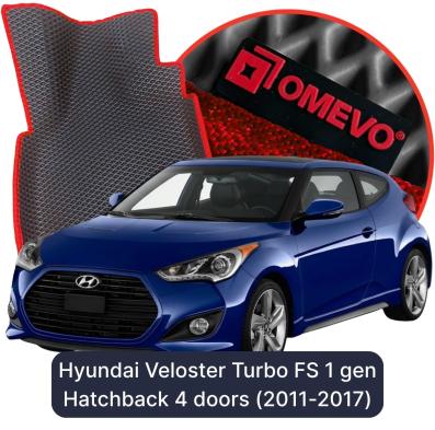 OMEVO EVA car mats for Hyundai Veloster Turbo FS 1 gen Hatchback 4 doors (2011-2017)