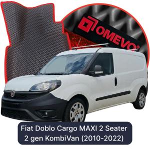 OMEVO 5D Pro EVA Mats for Fiat Doblo Cargo MAXI 2 Seater 2 gen KombiVan (2010-2022)