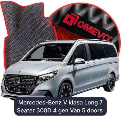 OMEVO EVA car mats for Mercedes-Benz V klasa Long 7 Seater 300D 4 gen Van 5 doors (2023-2026)