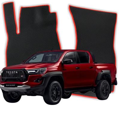 OMEVO EVA car mats for Toyota Hilux Invincible 8 gen Pick-up 4 doors (2015-2025)