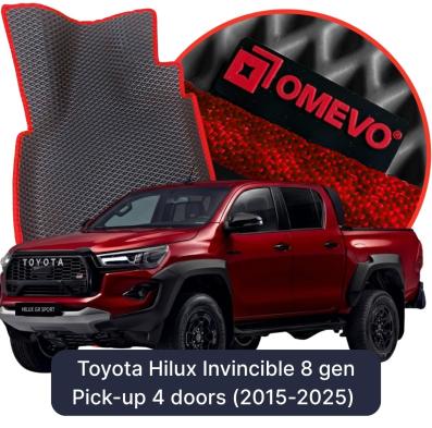 OMEVO EVA car mats for Toyota Hilux Invincible 8 gen Pick-up 4 doors (2015-2025)