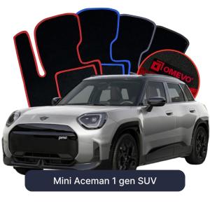 OMEVO Velour Car Mats for Mini Aceman 1 gen SUV (2024-2027)