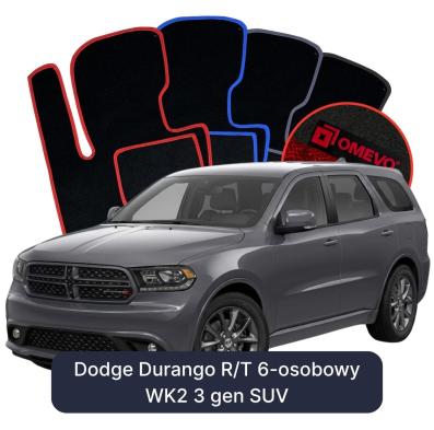 Velour car mats OMEVO for Dodge Durango R/T 6 Seater WK2 3 gen SUV (2010-2026)
