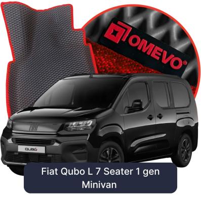 OMEVO EVA car mats for Fiat Qubo L 7 Seater 1 gen Minivan (2026-2026)