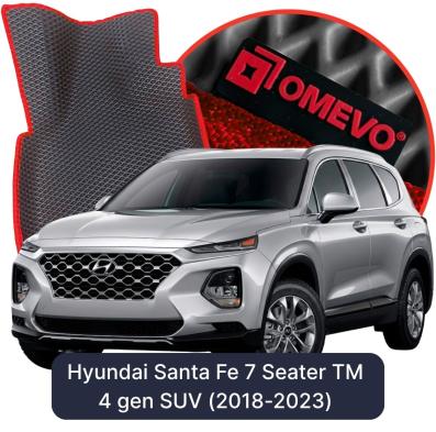 OMEVO EVA car mats for Hyundai Santa Fe 7 Seater TM 4 gen SUV (2018-2023)