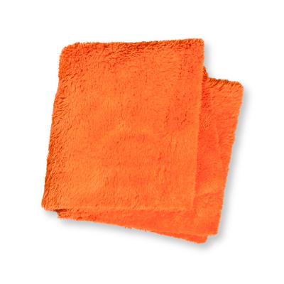 Plush Interior & Leather Microfiber Cloth 40x40 500 GSM Edgeless Orange