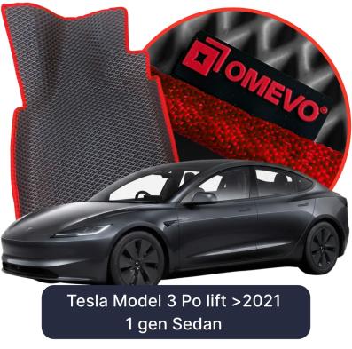 OMEVO EVA car mats for Tesla Model 3 Po lift >2021 1 gen Sedan (2017-2026)