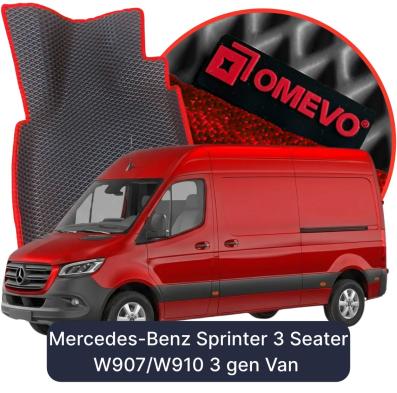 OMEVO EVA car mats for Mercedes-Benz Sprinter 3 Seater W907/W910 3 gen Van (2018-2026)