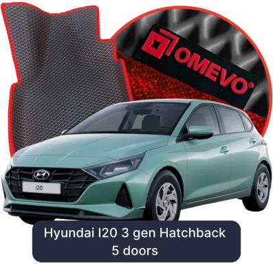 OMEVO EVA car mats for Hyundai I20 3 gen Hatchback 5 doors (2020-2026)