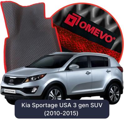 OMEVO EVA car mats for Kia Sportage USA 3 gen SUV (2010-2015)