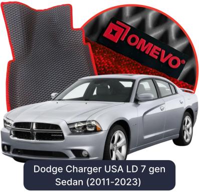 Velour car mats OMEVO for Dodge Charger USA LD 7 gen Sedan (2011-2023)