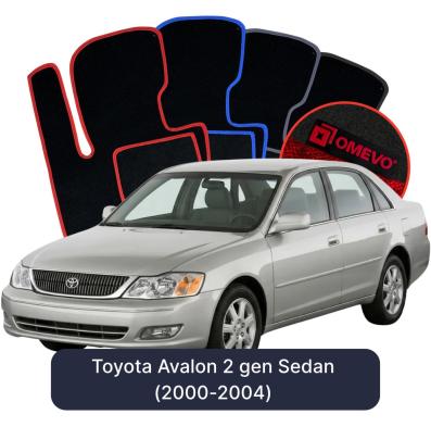 Velour car mats OMEVO for Toyota Avalon 2 gen Sedan (2000-2004)